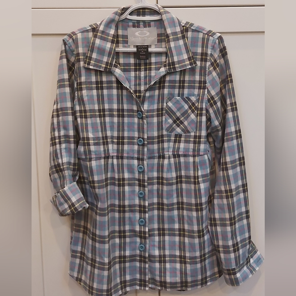 Gretchen Bleiler Oakley flannel shirt
